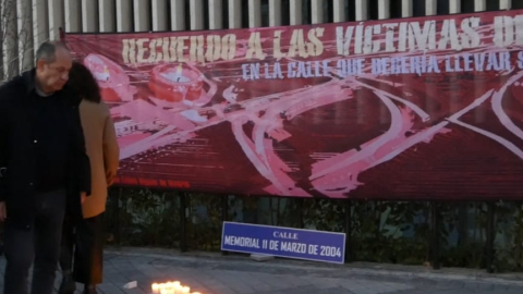 Cartel del homenaje que realiza la Plataforma Calles Dignas de Madrid