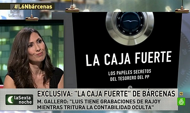 Marisa Gallero, autora del libro 'La caja fuerte', durante una entrevista en la Sexta