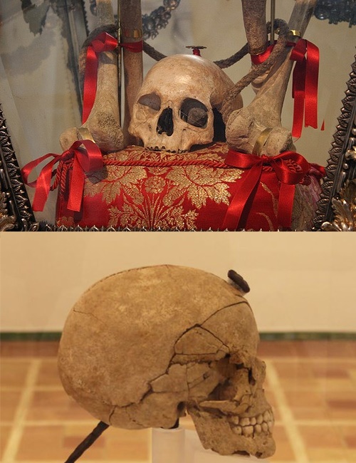 Cráneos claveteados como los encontrados en Ullastrech