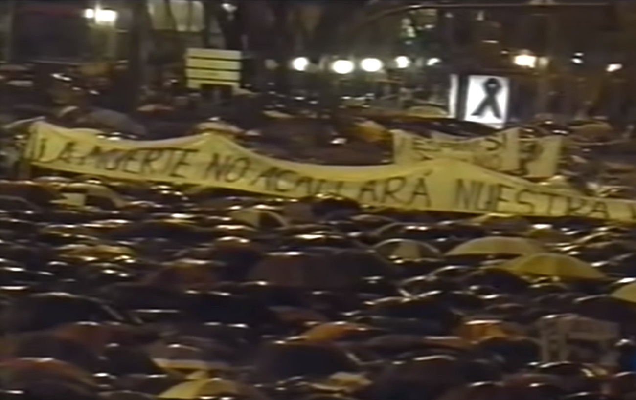 Manifestaciones tras los atentados del 11 de marzo de 2004.
