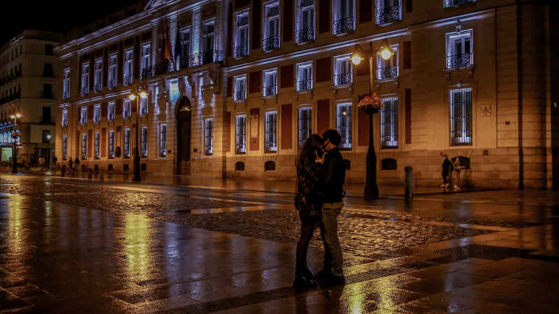 Primera noche de toque de queda en Madrid