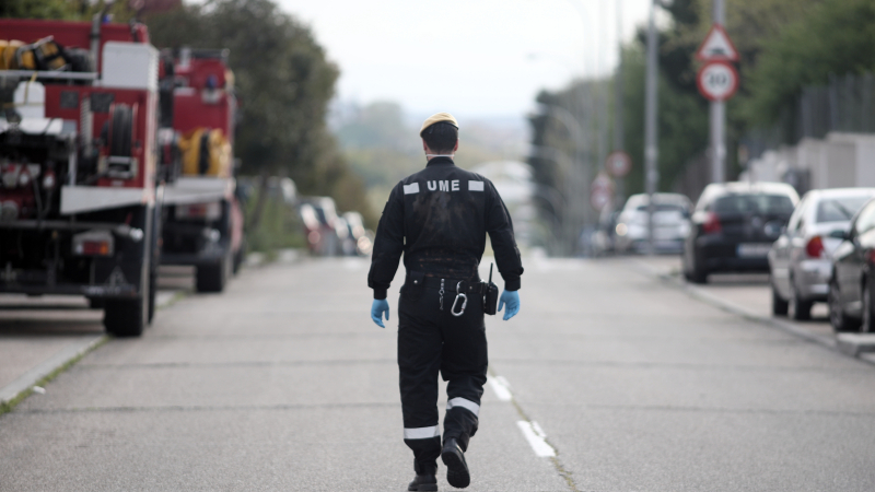 Un trabajador de la UME a marzo de 2020