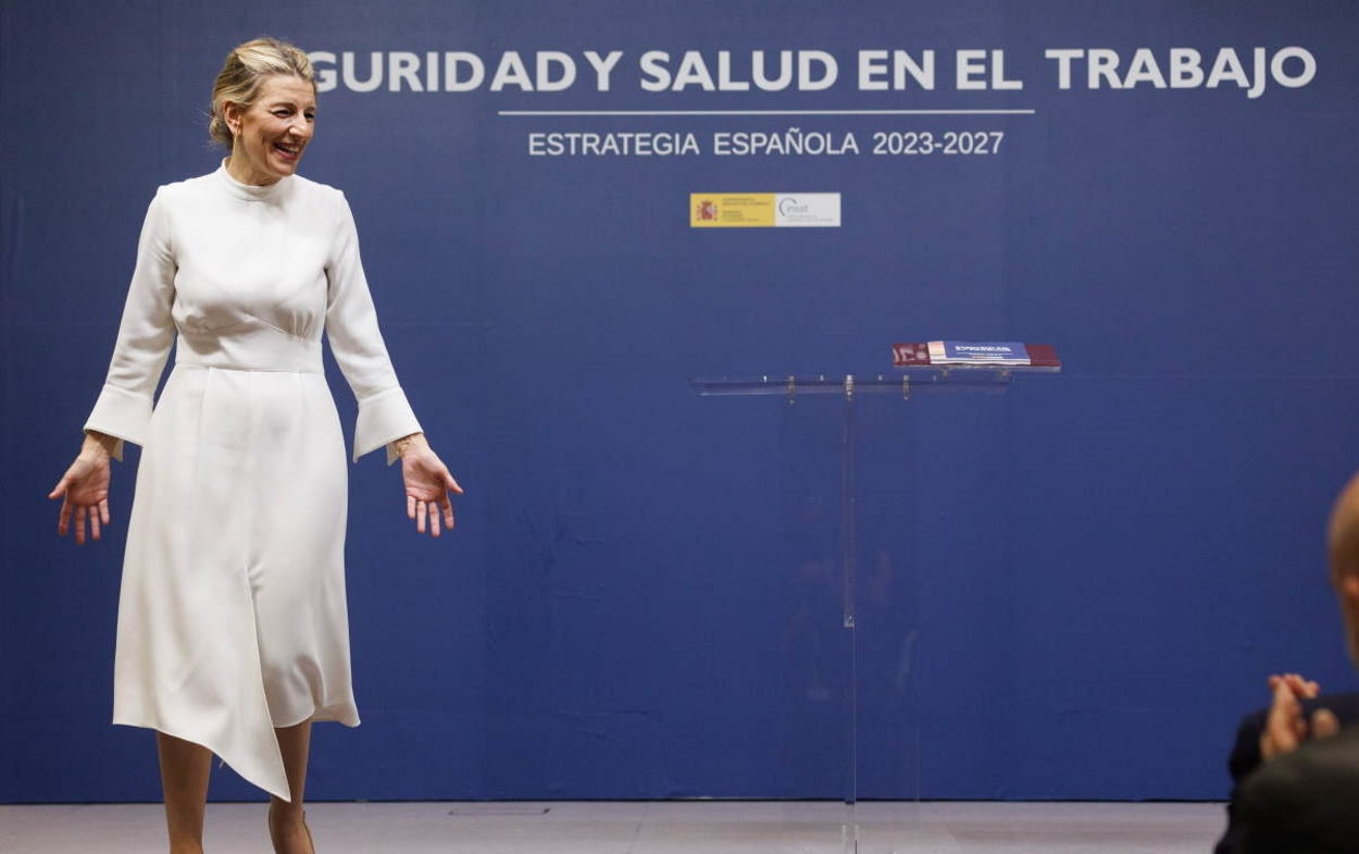 La vicepresidenta segunda y ministra de Trabajo y Economía Social, Yolanda Díaz. EP.