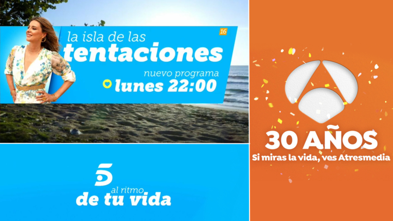Comparación imagen de Telecinco y Antena 3 Comparación imagen de Telecinco y Antena 3