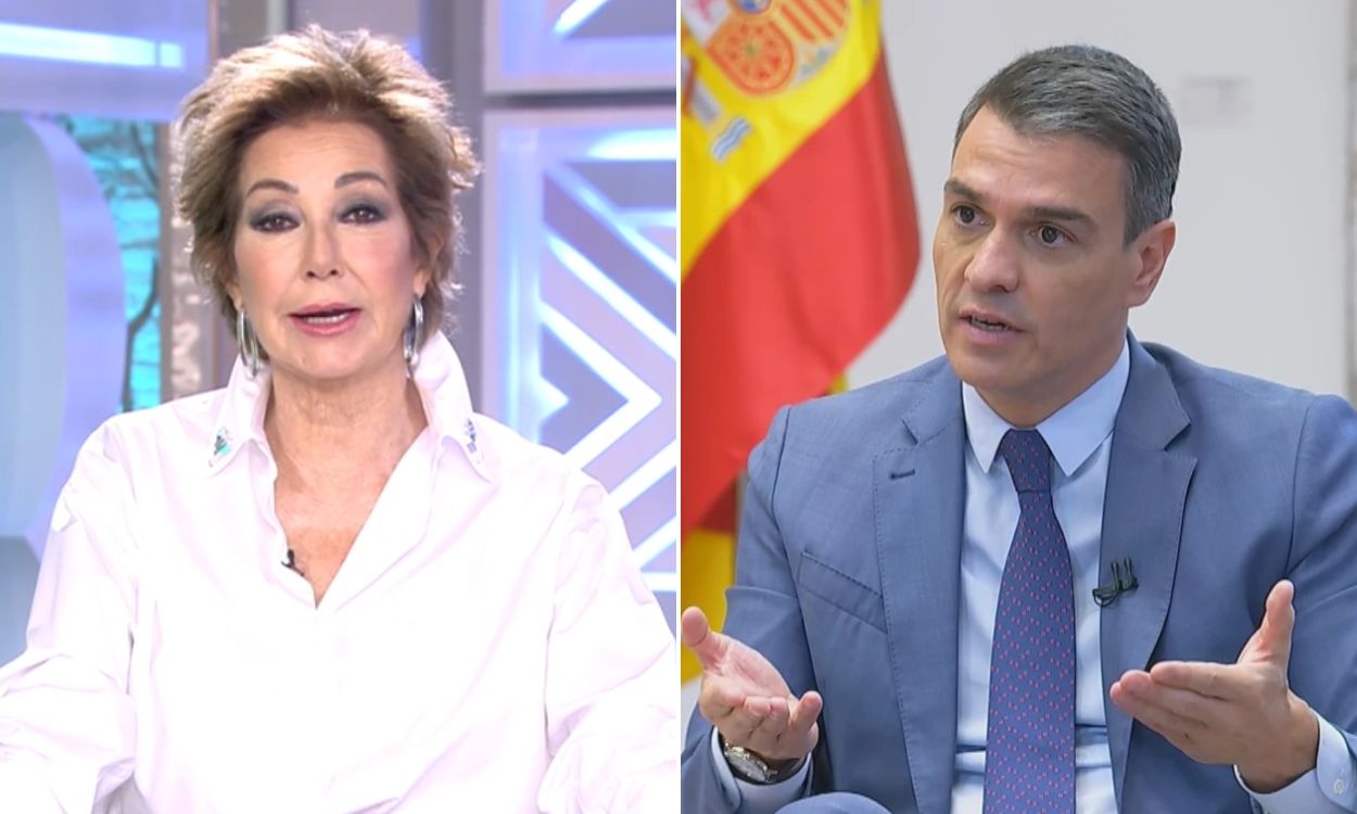 Ana Rosa Quintana y Pedro Sánchez