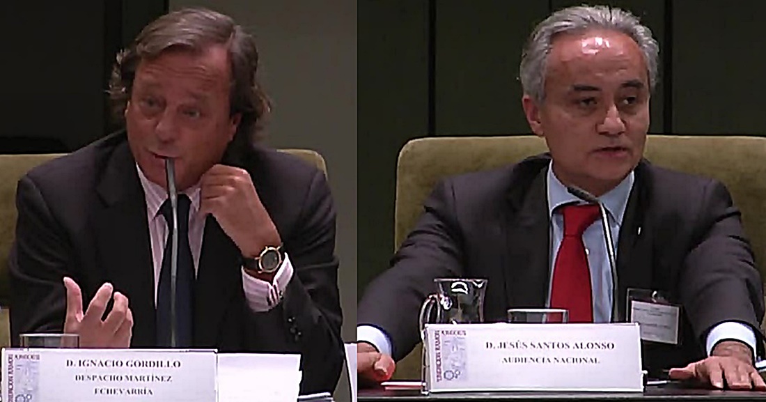 Jesús Santos (dcha.) e Ignacio Gordillo, exfiscales de la AN preferidos por Cospedal para defender al PP