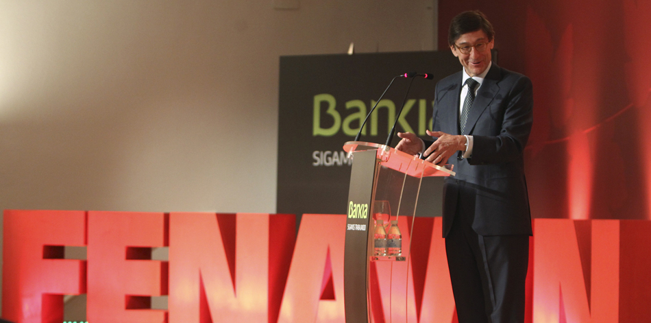 El presidente de Bankia, José Ignacio Goirigolzarri, que hoy cumple cinco años al frente de la entidad