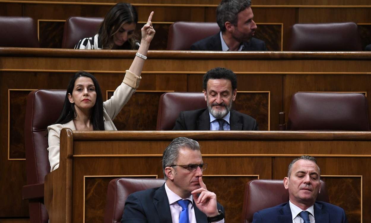 La portavoz de Ciudadanos, Inés Arrimadas, en el Congreso. EP