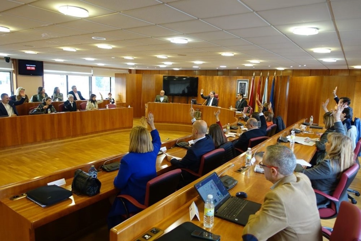 Imagen de archivo de un pleno en el Ayuntamiento de Vigo (Foto: Ayuntamiento de Vigo).