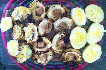 Entremeses calientes y arroz caldoso con tuétano