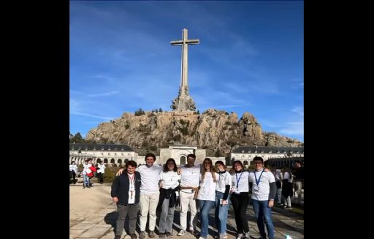 Feligreses de Efettá en el Valle de los Caídos. TikTok