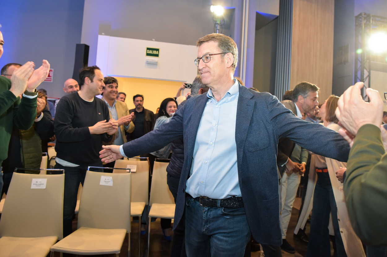 El presidente del Partido Popular, Alberto Nuñez Feijóo. EP.