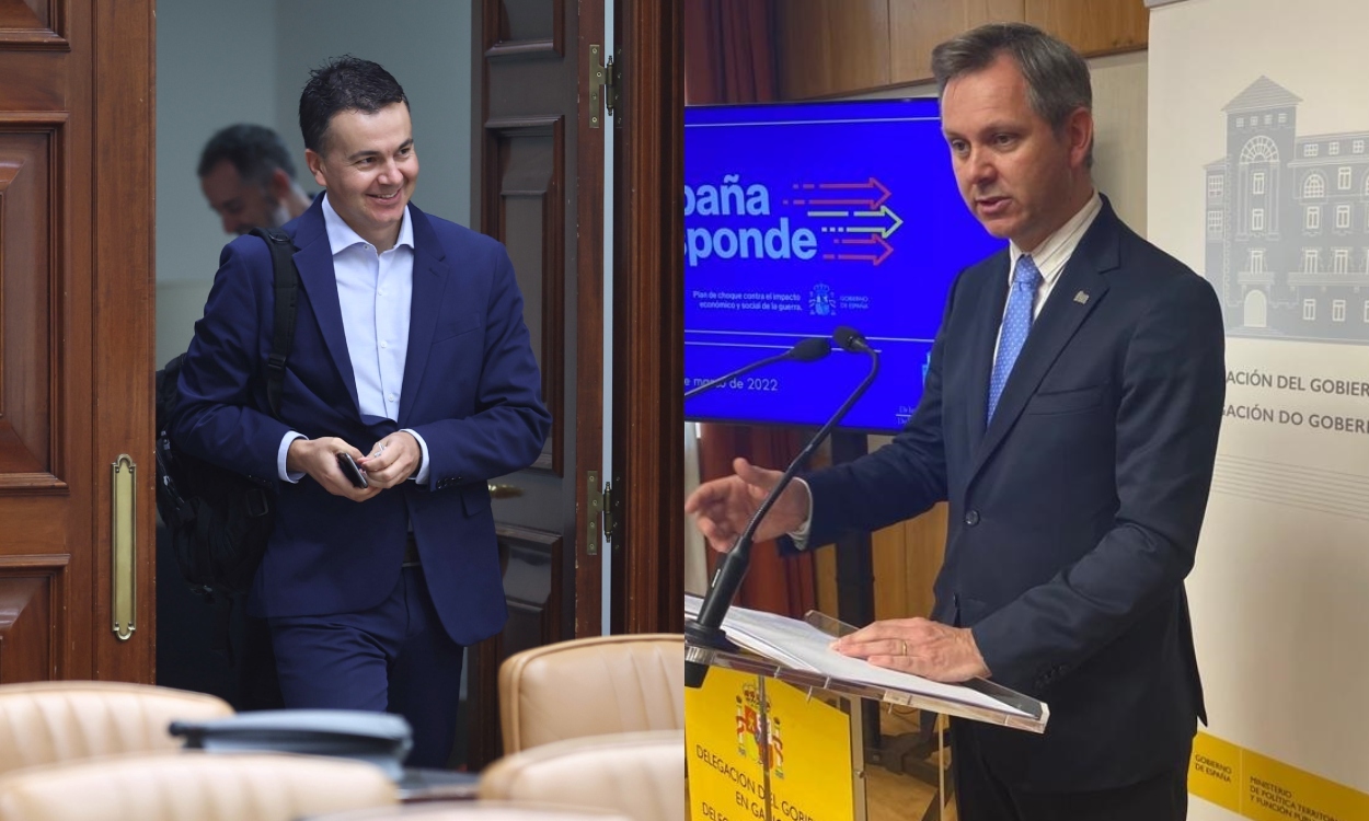 Héctor Gómez (izquierda), nuevo ministro de Industria, Comercio y Turismo, y Manuel Miñones, nuevo ministro de Sanidad. Elaboración propia / EP.