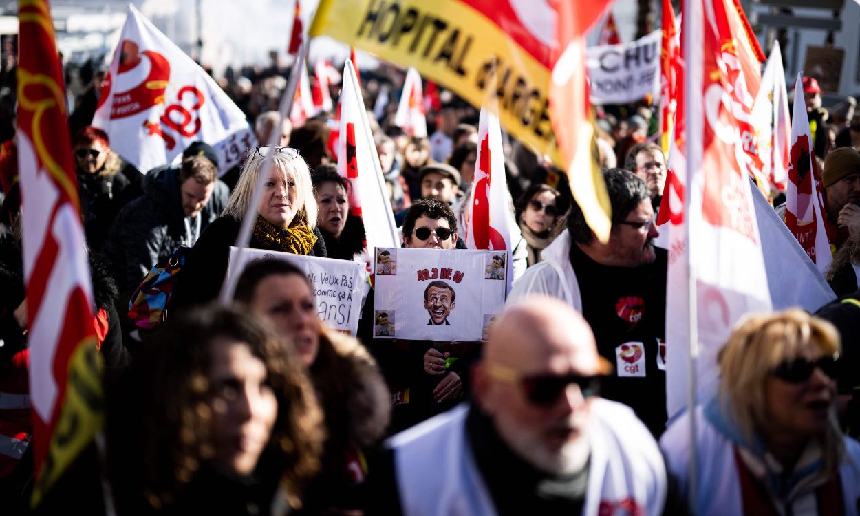 Décima jornada de huelga general contra la reforma de las pensiones en París, Francia. EP.