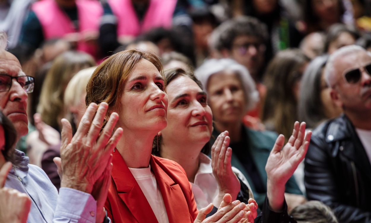 La líder de Más Madrid, Mónica García, durante el acto de presentación de Sumar en Magariños (Madrid). EP.