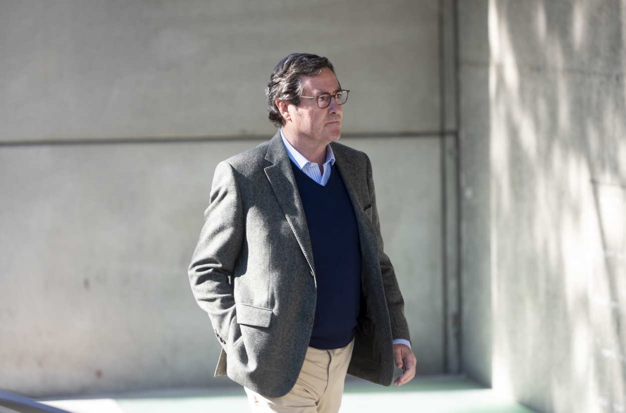 El presidente de la CEOE, Antonio Garamendi. EP.