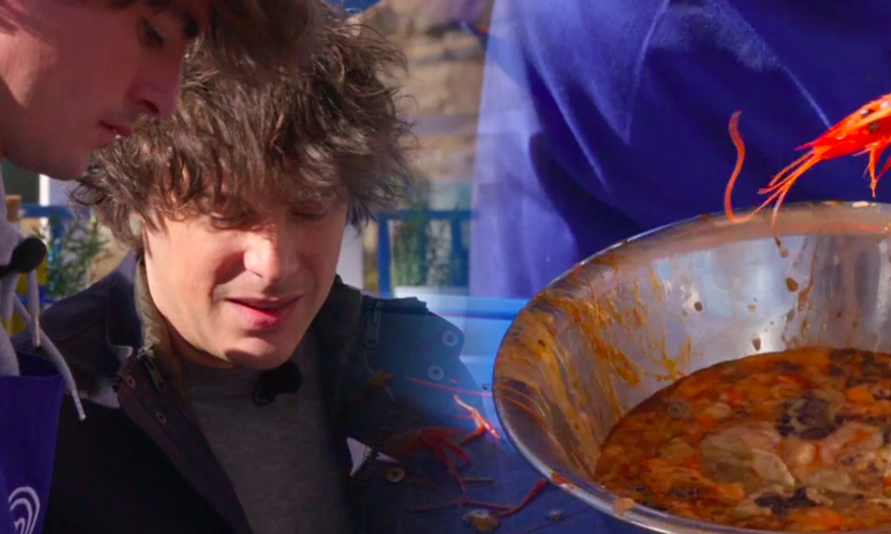 Jordi Cruz, jurado de 'MasterChef', durante la intoxicación. RTVE