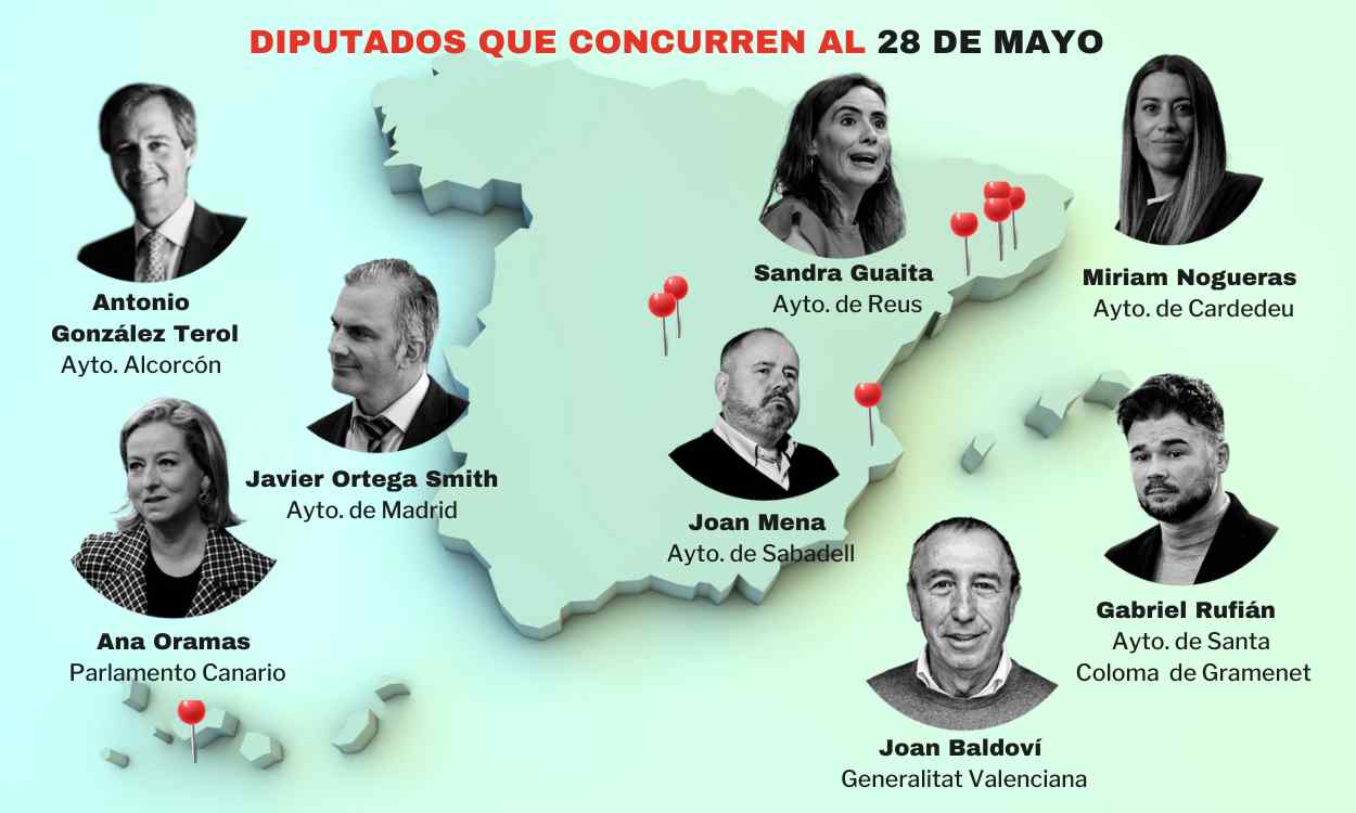 Los diputados del Congreso que se la juegan el 28 de mayo. Elaboración propia