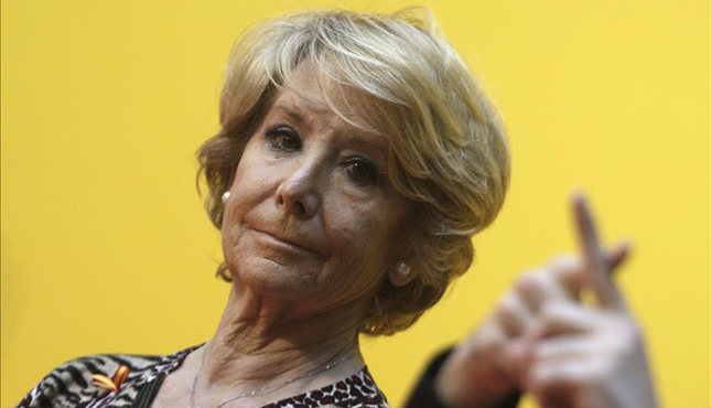 La expresidenta regional Esperanza Aguirre La expresidenta regional Esperanza Aguirre