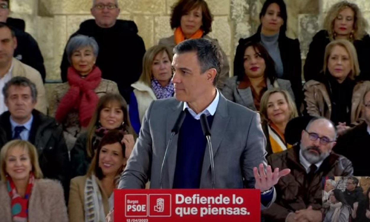 Pedro Sánchez en Burgos. Youtube