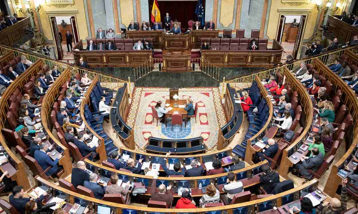 Pleno en el hemiciclo del Congreso de los diputados. EP