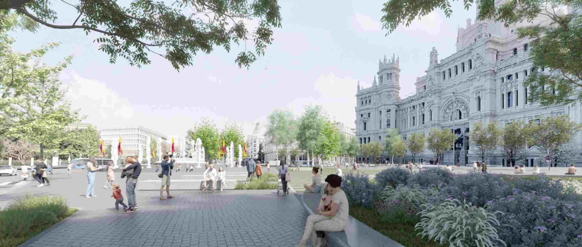 Proyecto del Eje 0 de 'Madrid Próximo' a la altura de Cibeles