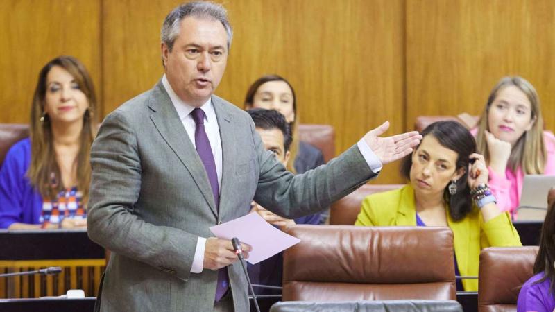 El secretario general del PSOE de Andalucía y Portavoz del Grupo Parlamentario Socialista, Juan Espadas. EP