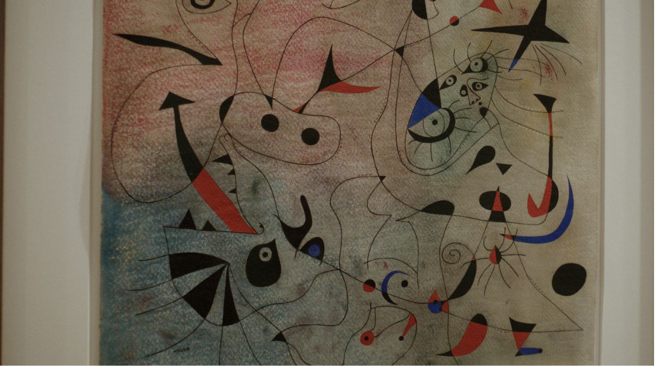 Otro fotograma del film Miró íntimo