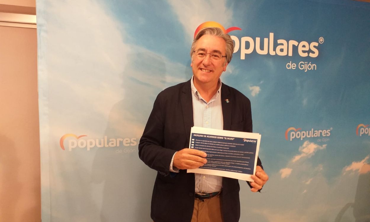 Pablo González Menéndez, presidente del PP de Gijón (Asturias). EP.