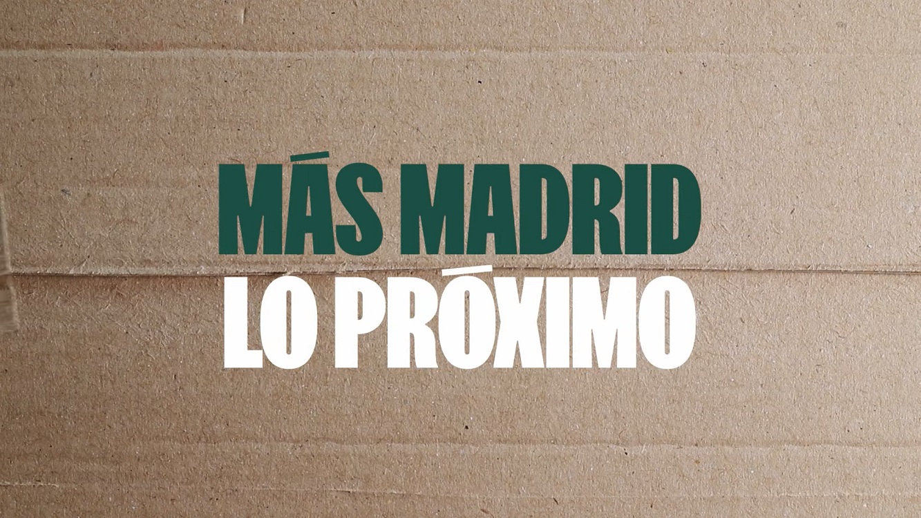 Lema de campaña de Más Madrid para las elecciones del 28 de mayo.
