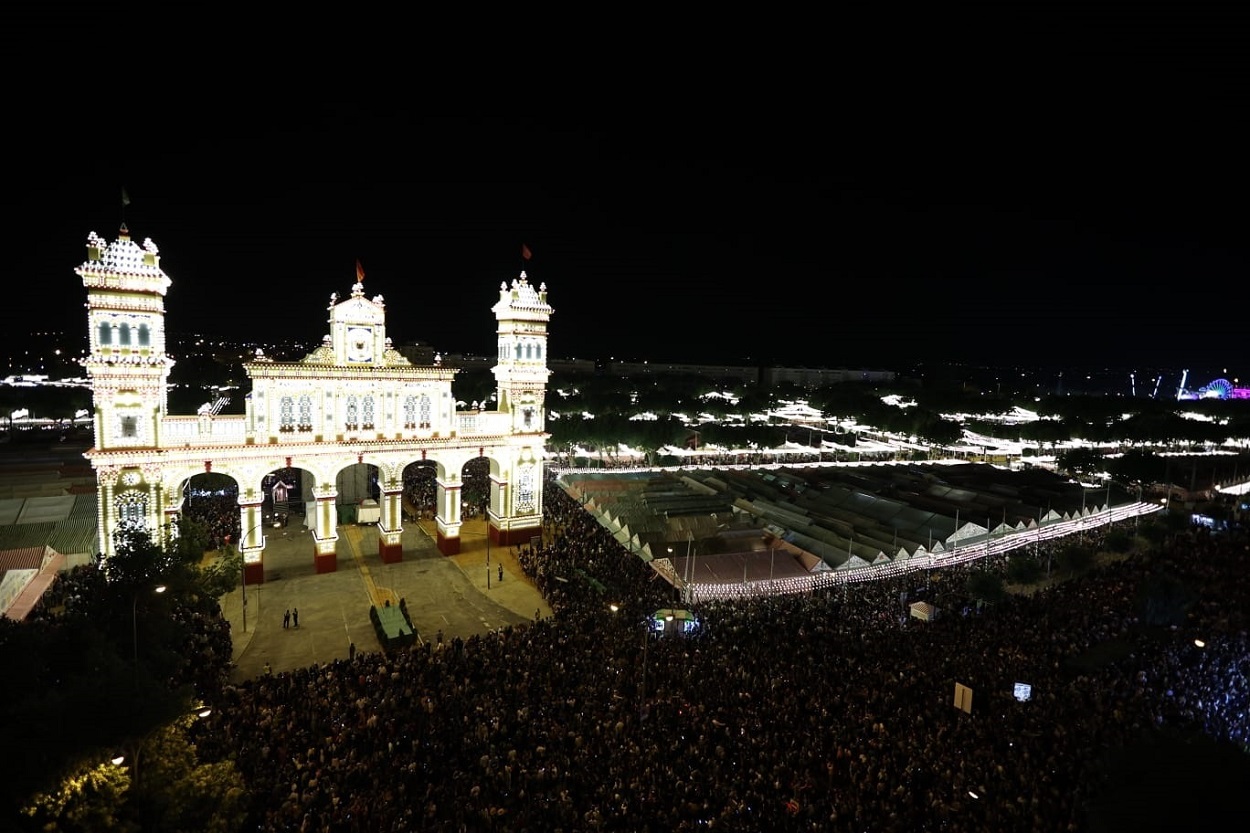 Portada de la Feria de Abril de Sevilla de 2023. EP