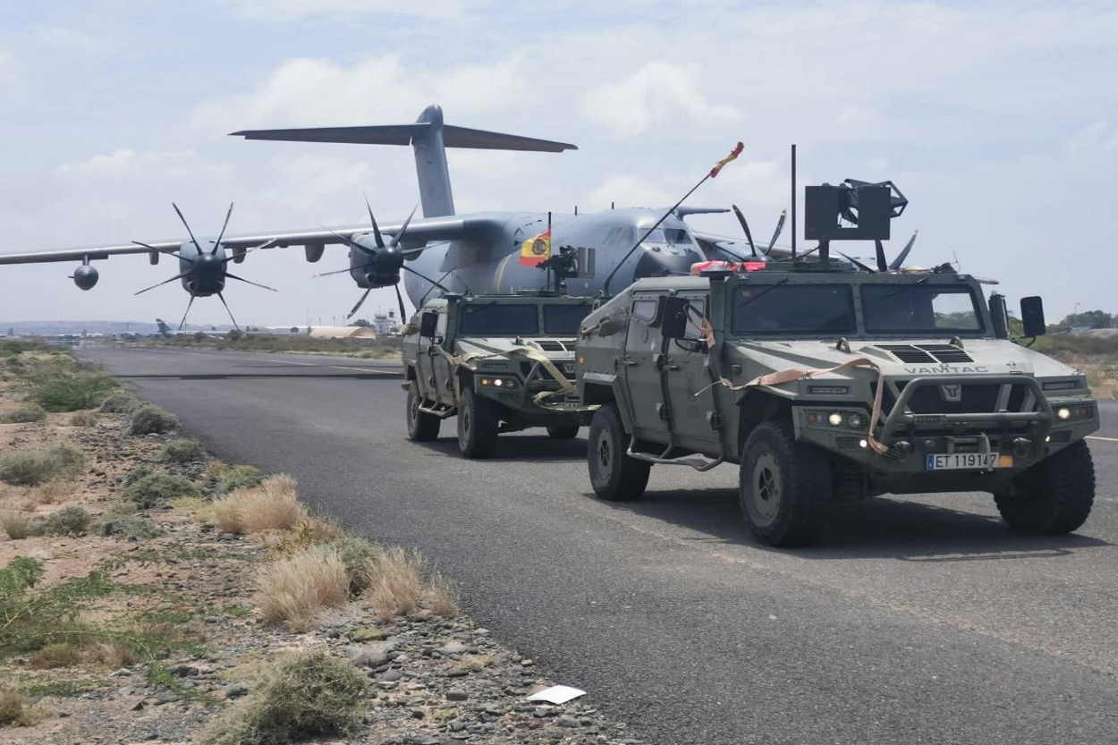 Despegan aviones del Ejército del Aire desde Jartum (Sudán) con ciudadanos españoles, europeos y latinoamericanos