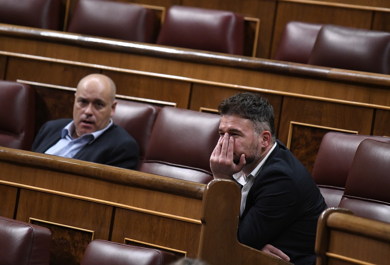 El portavoz de ERC en el Congreso, Gabriel Rufián. EP