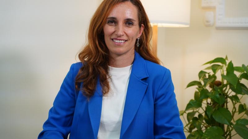 Mónica García durante la entrevista en ElPlural.com.
