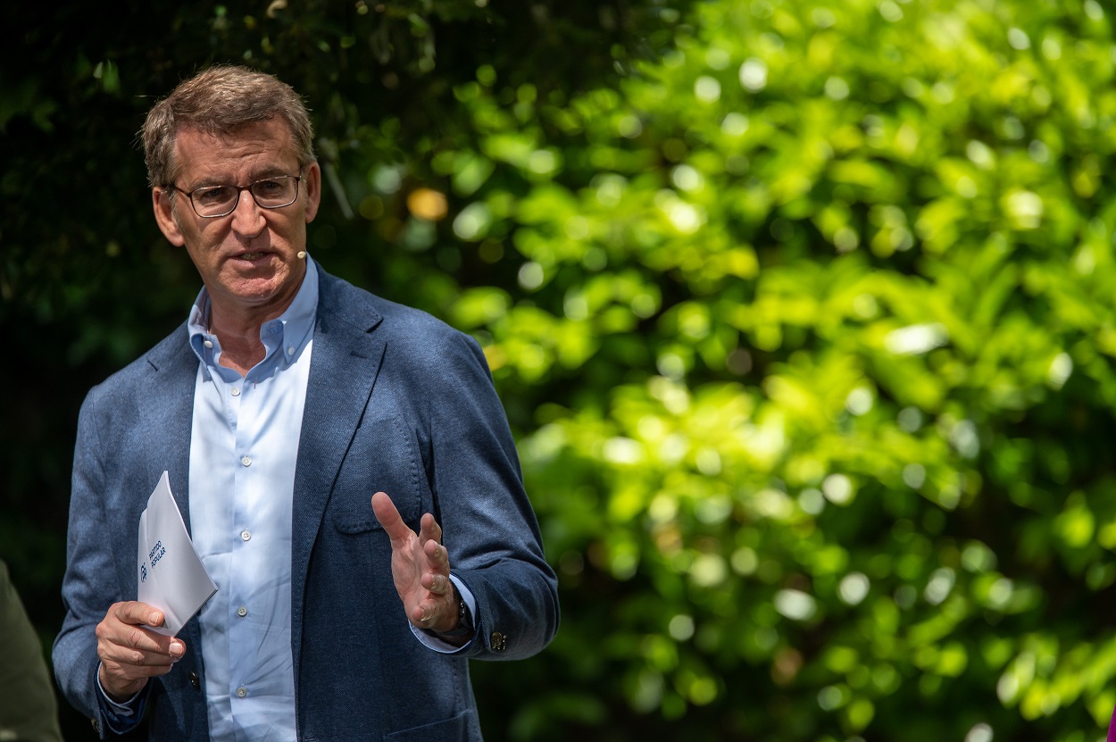 El líder del PP, Alberto Núñez Feijóo, en una imagen de archivo. EP.