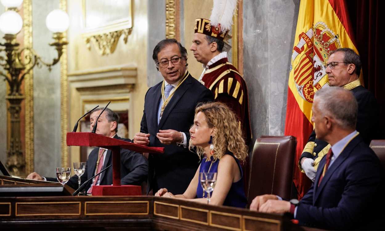 Gustavo Petro, presidente de la República de Colombia, en el Congreso. EP