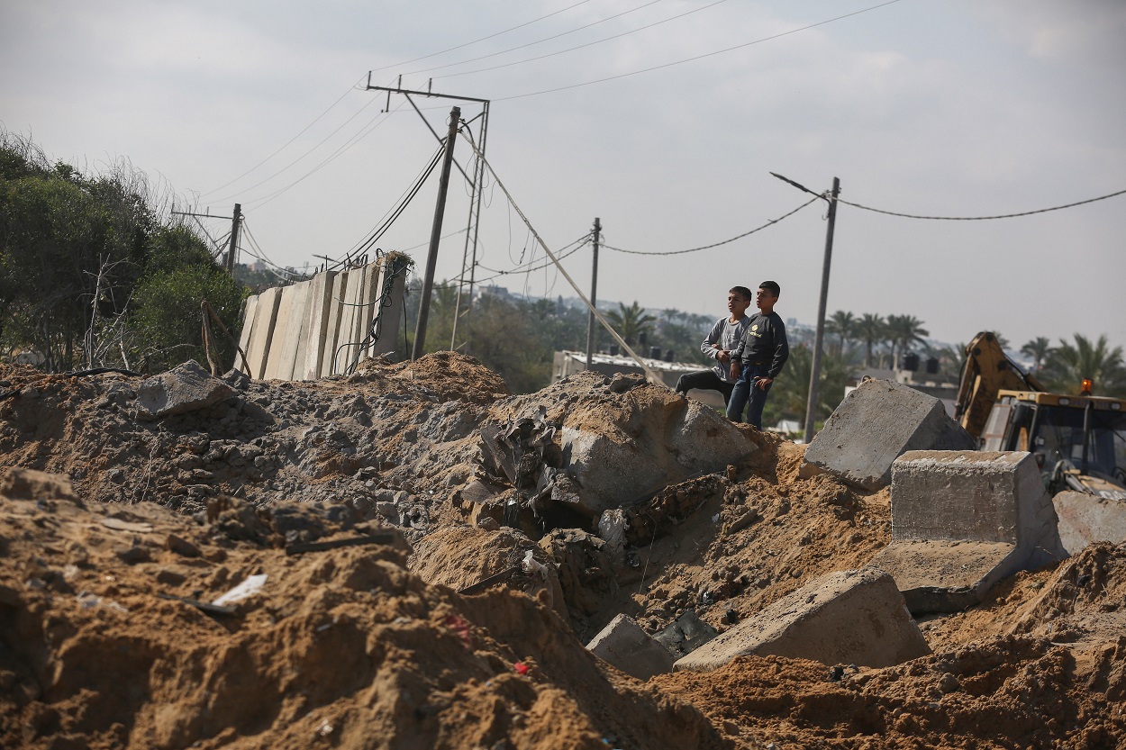 Gaza tras el ataque israelí. EP.