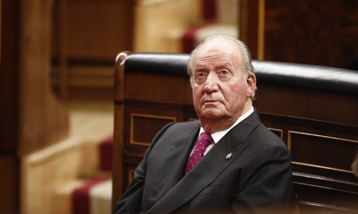 El rey emérito Juan Carlos I, en el Congreso. EP