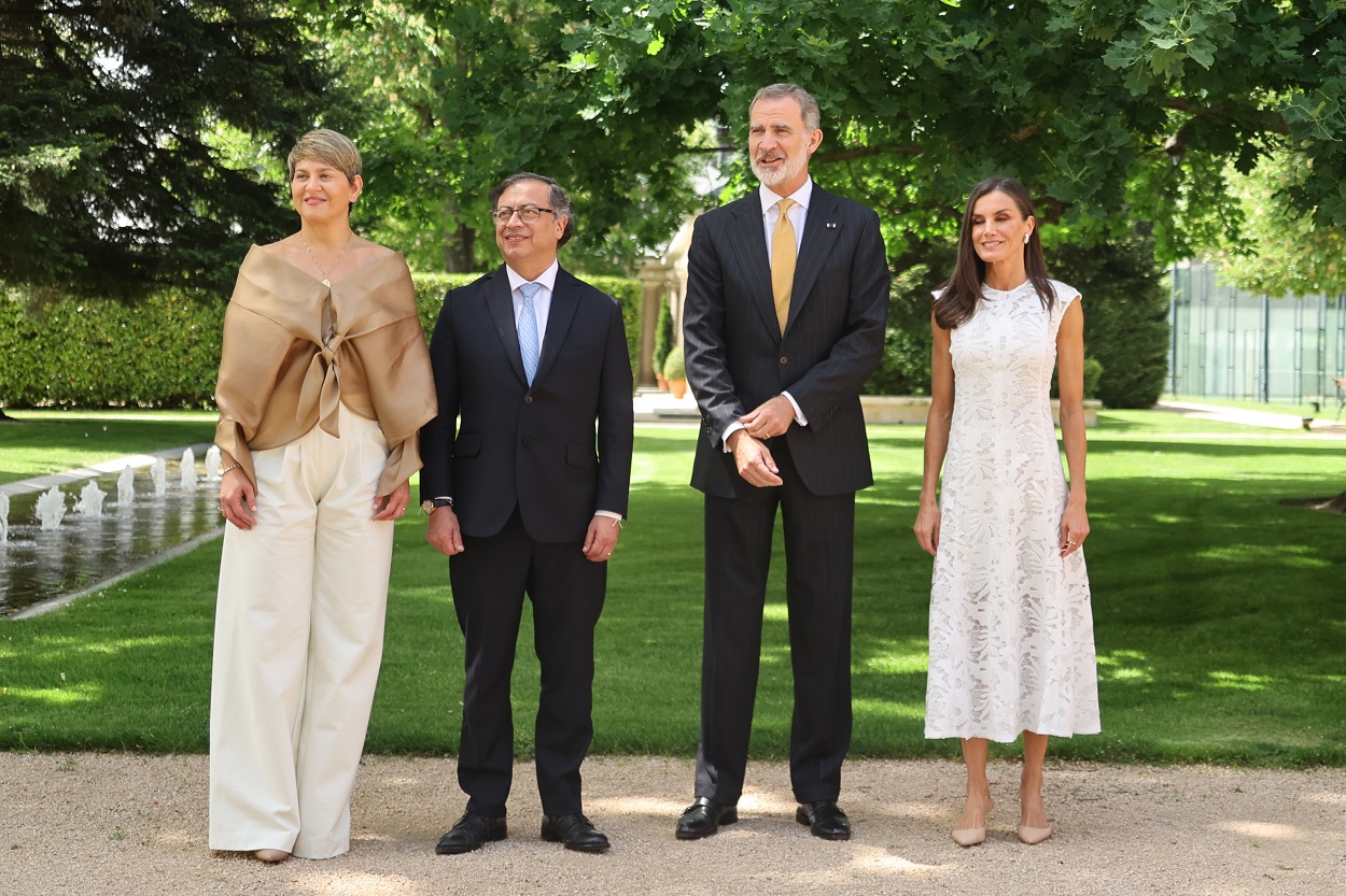 EuropaPress 5168488 reyes felipe letizia almuerzan presidente colombia gustavo petro primera