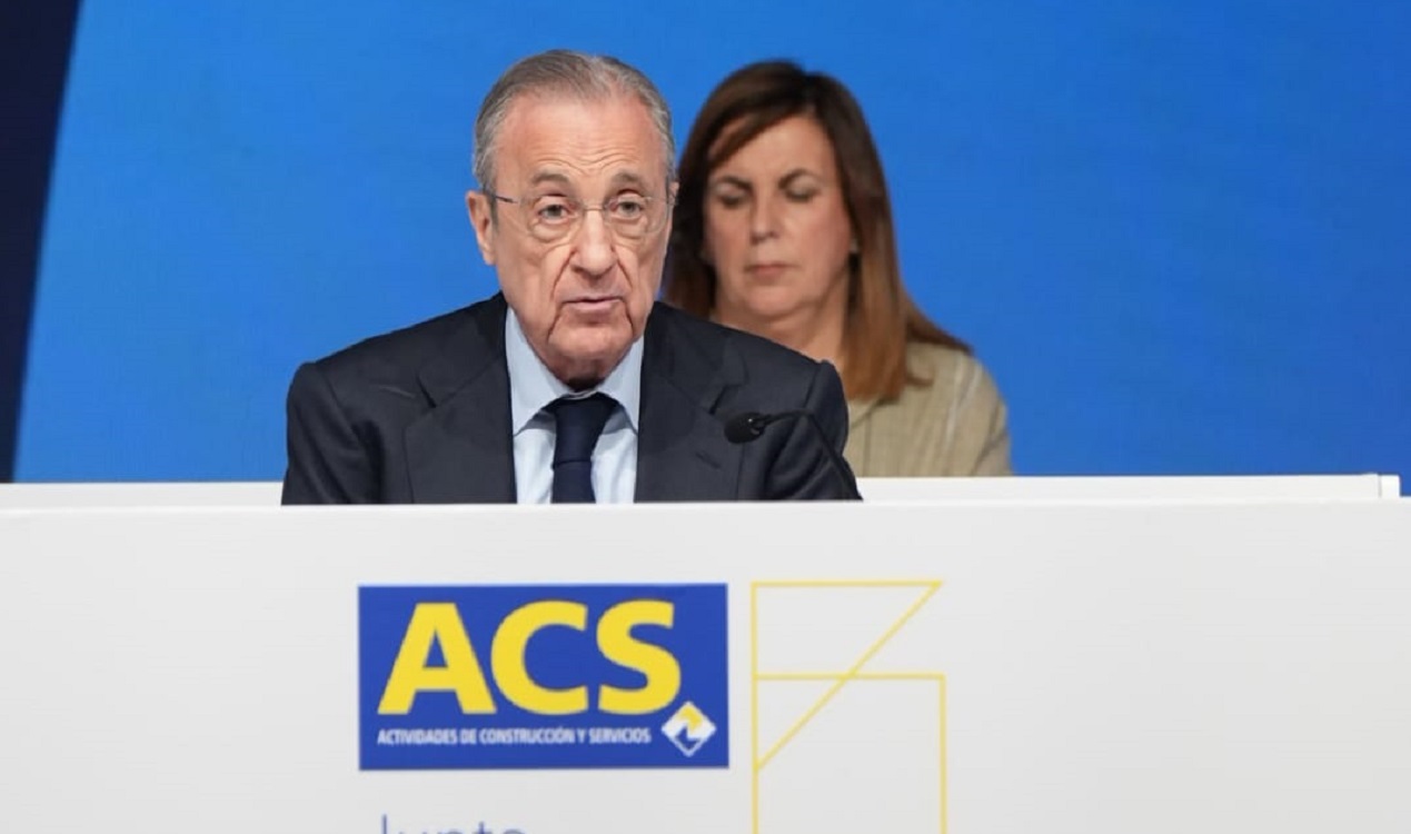 Florentino Pérez en la Junta General de Accionistas. ACS