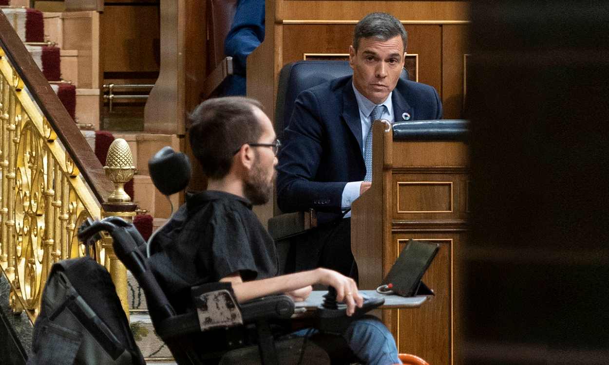 Los socios, como Unidas Podemos, rechazan el anuncio de hipotecas de Pedro Sánchez. EP