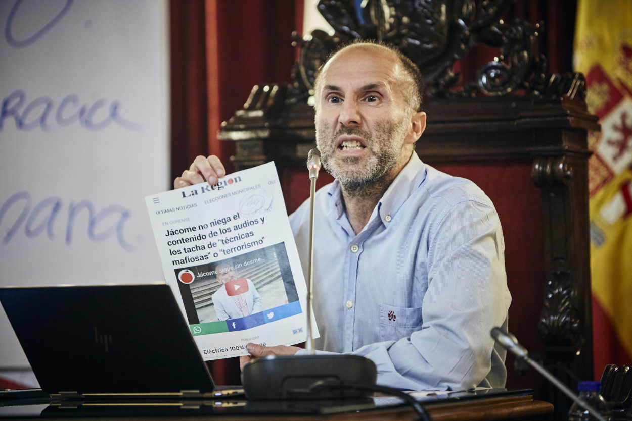 El alcalde de Ourense, Gonzalo Pérez Jácome, en el ojo del huracán por unos audios en los que habla de blanquear dinero. Europa Press.