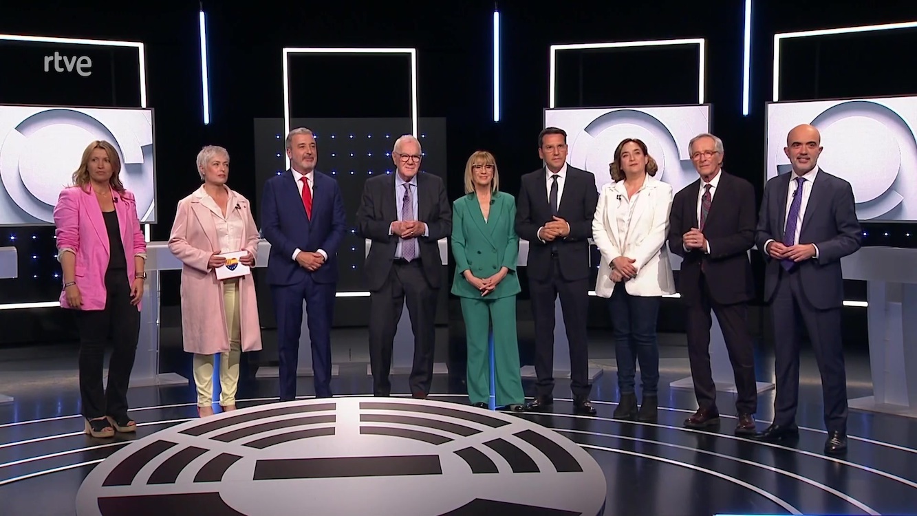 Los candidatos a la alcaldía de Barcelona. RTVE