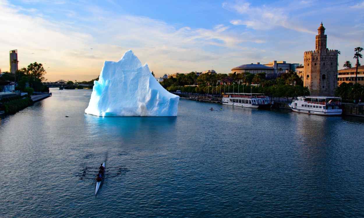 Un iceberg en el centro de Sevilla. Elaboración propia