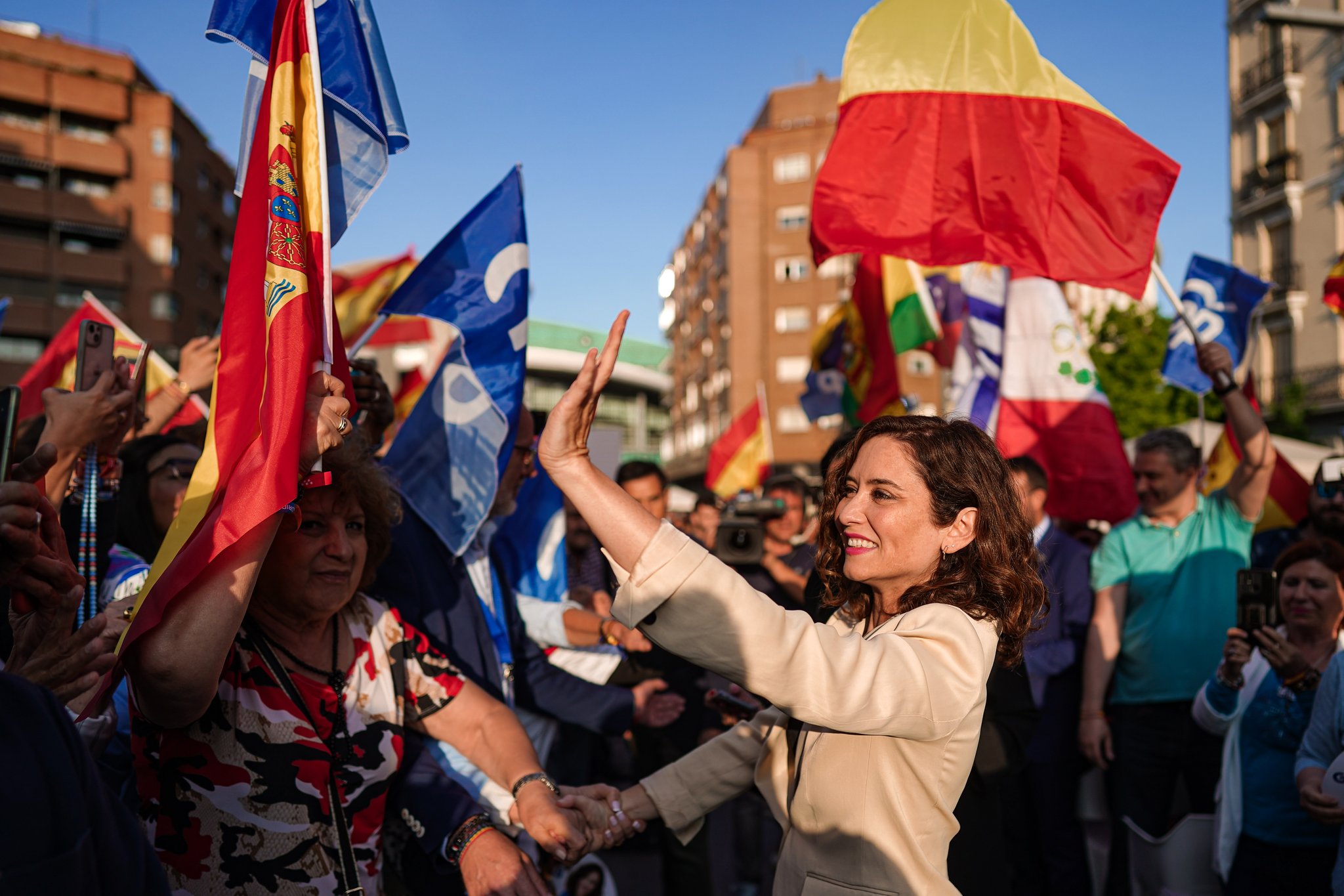 Acto de campaña de Isabel Díaz Ayuso. Twitter