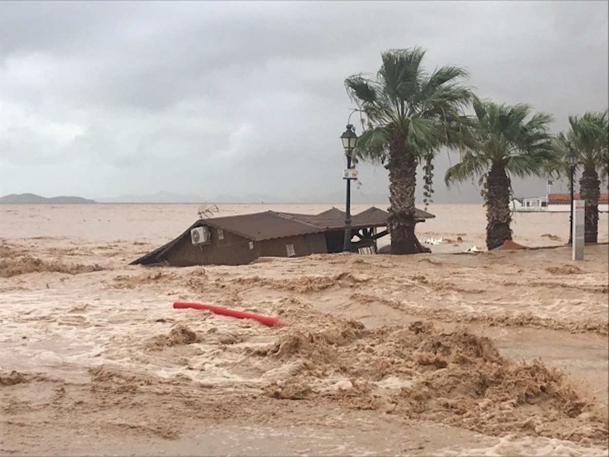 Imagen de los efectos de la DANA registrada en septriembre de 2019. EP