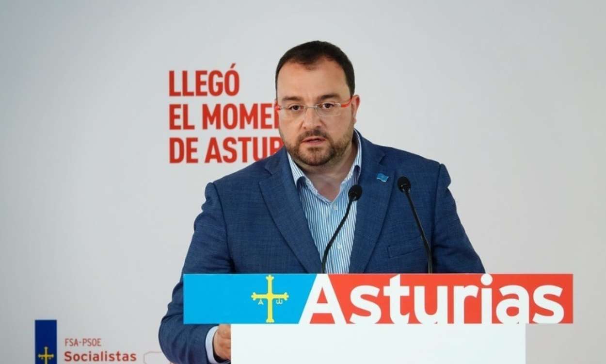 Actual presidente del Principado de Asturias, Adrián Barbón 