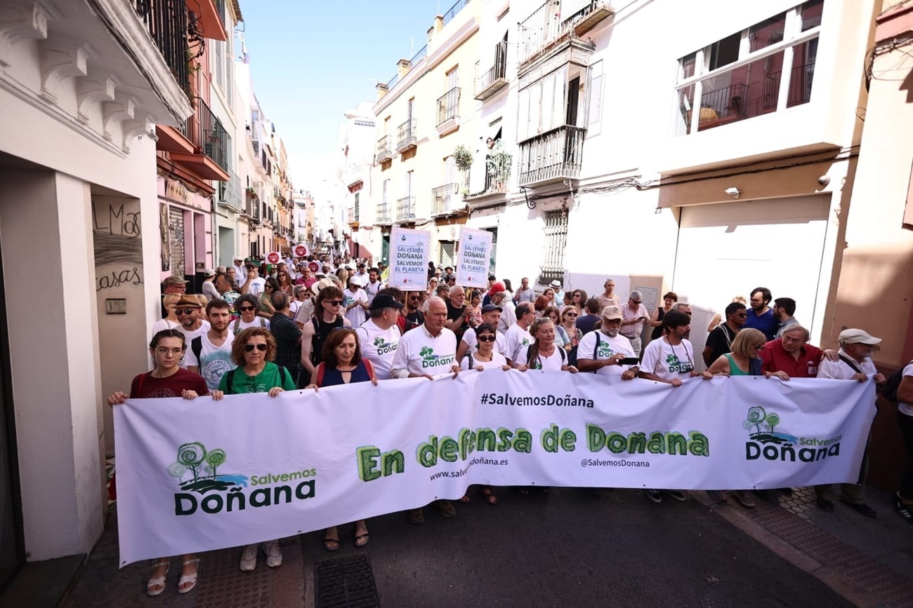 Manifestación en Sevilla en defensa de Doñana