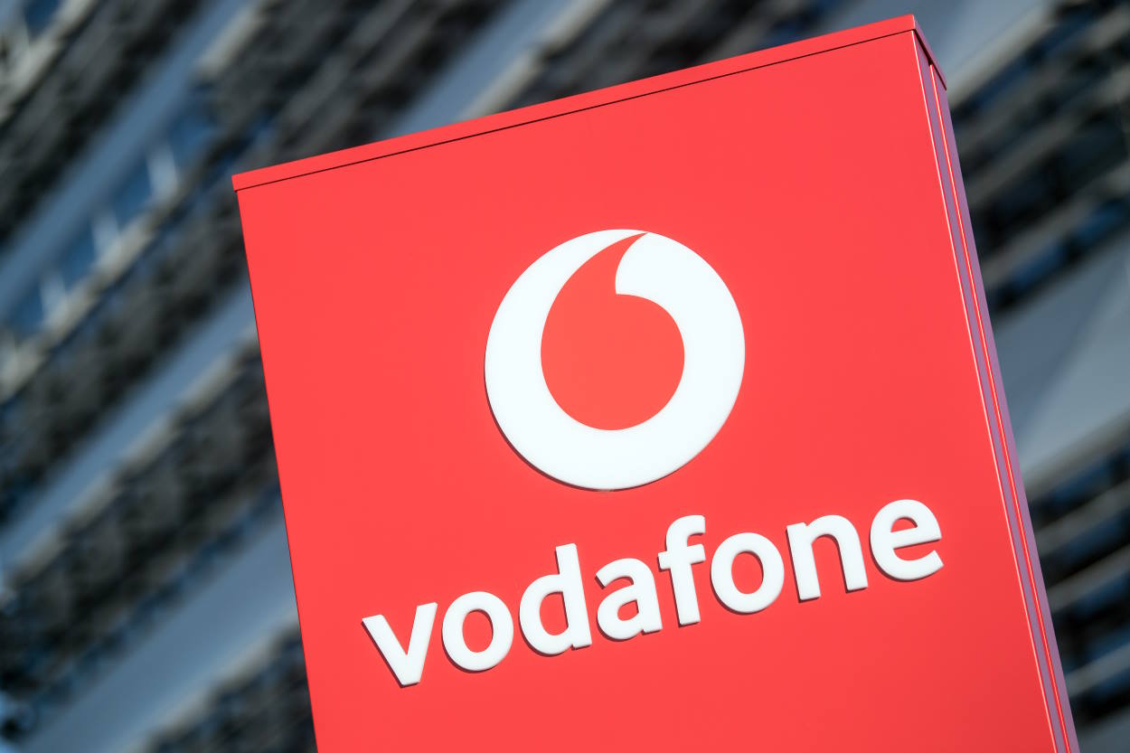 Logo de  Vodafone. EP