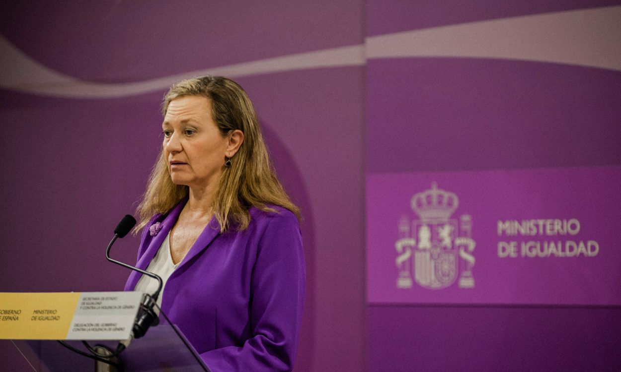 La Delegada del Gobierno contra la Violencia de Género, Victoria Rosell, desde el Ministerio de Igualdad. EP.